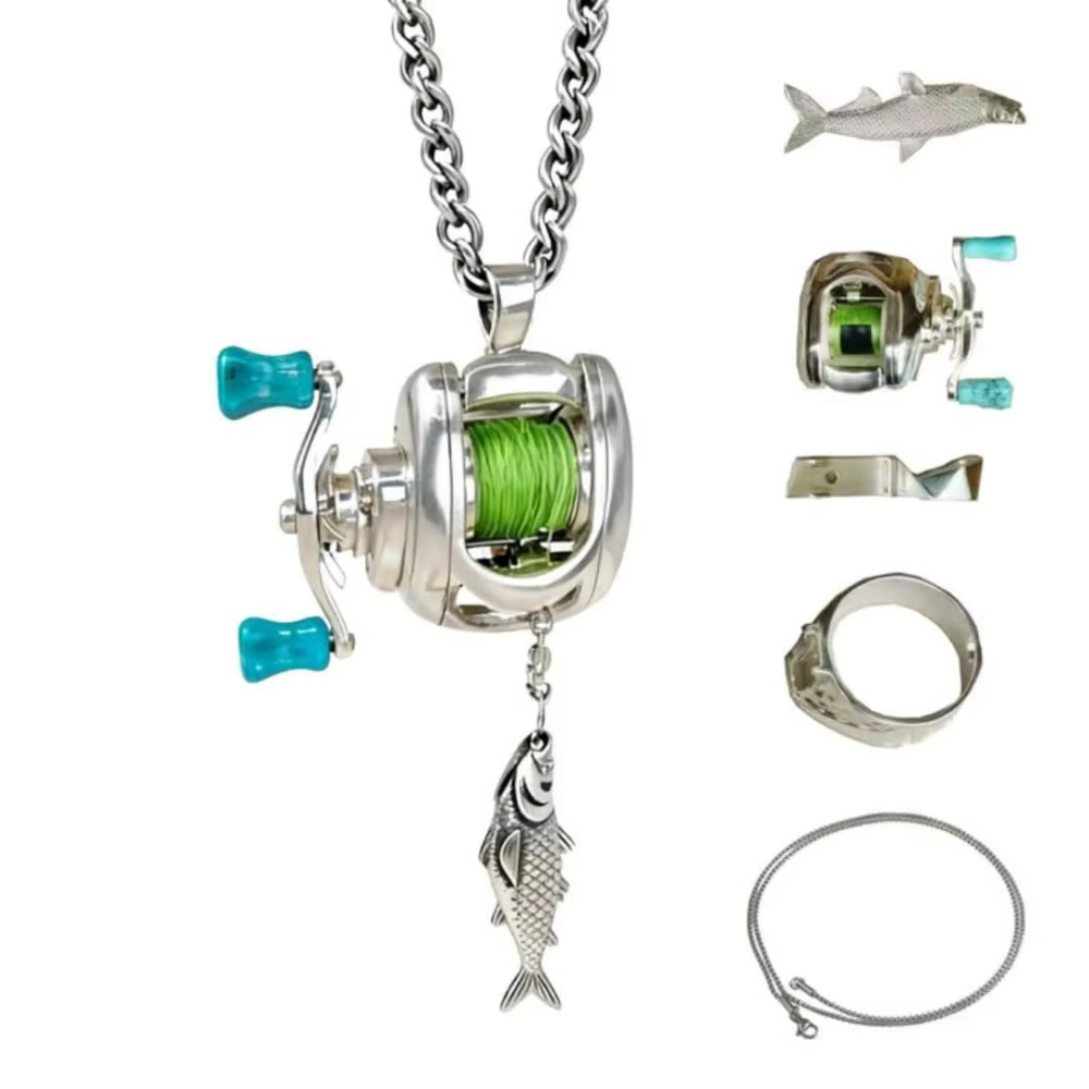 Fishing Line Spool - Men Women Mini Fishing Reel Jewelry