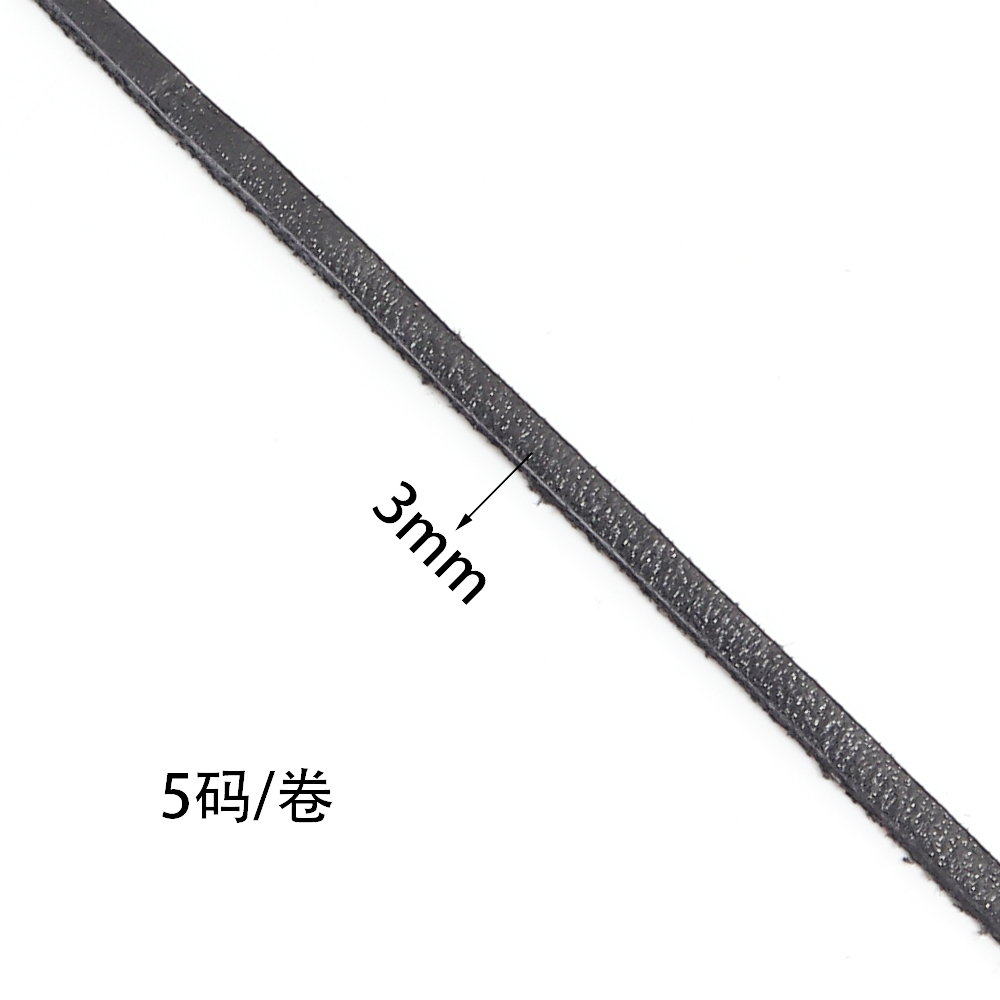 5yards 3mm Genuine Cow Leather - Braided Line 评论和价格
