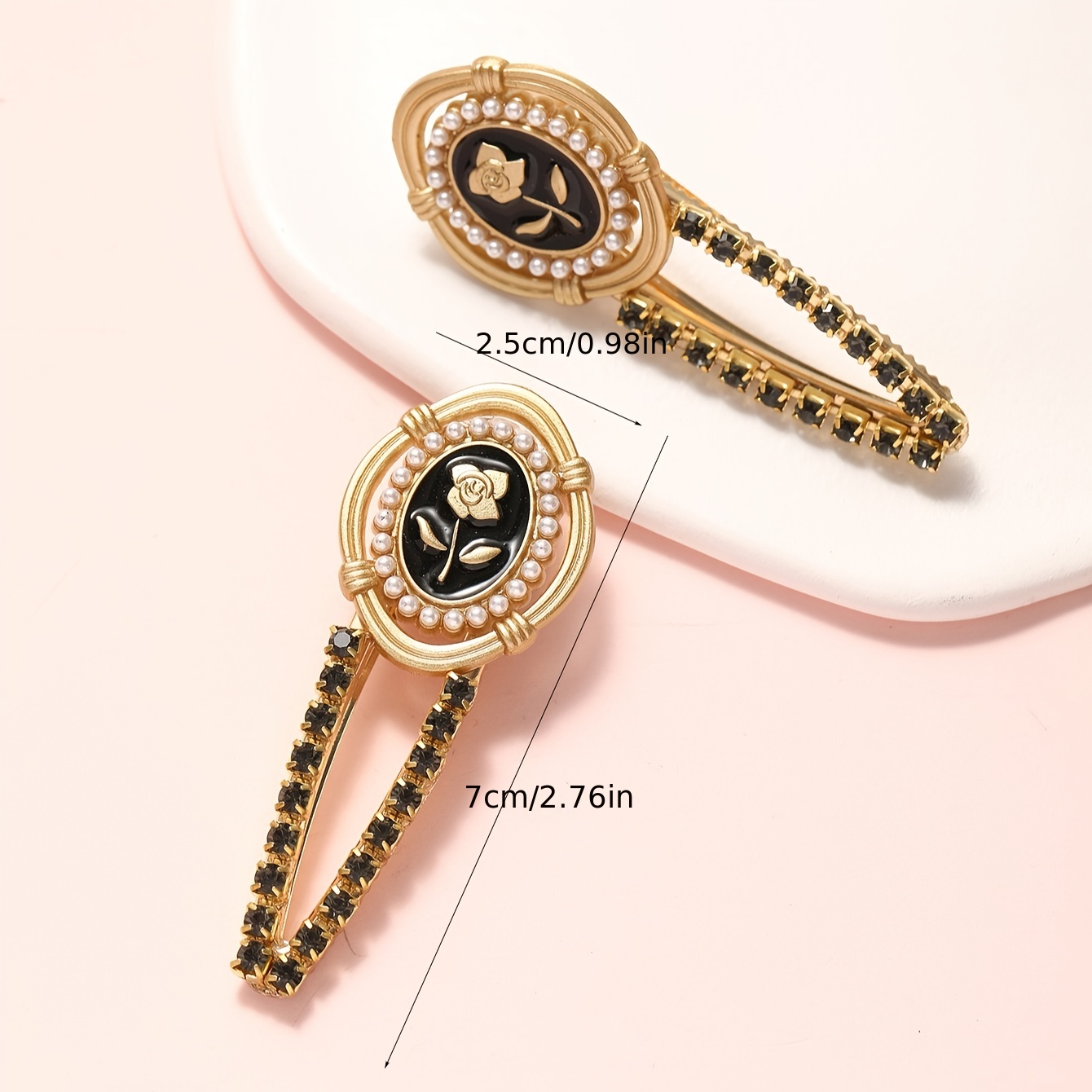 2pcs/ Set Hairpin Fashion Pers - Tippet Line 评论和价格