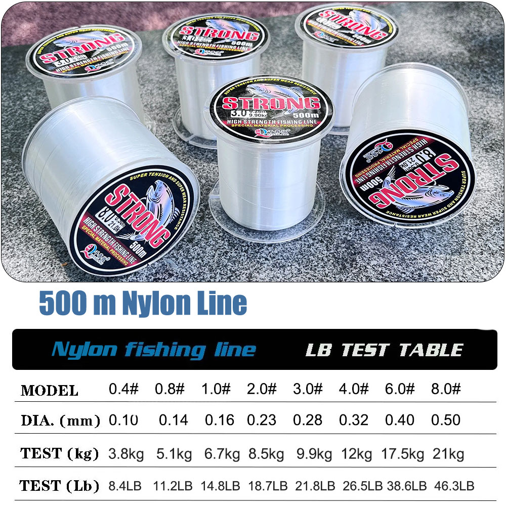 Limnoid 500m Nylon Fishing Lin - Fluorocarbon Line 评论和价格