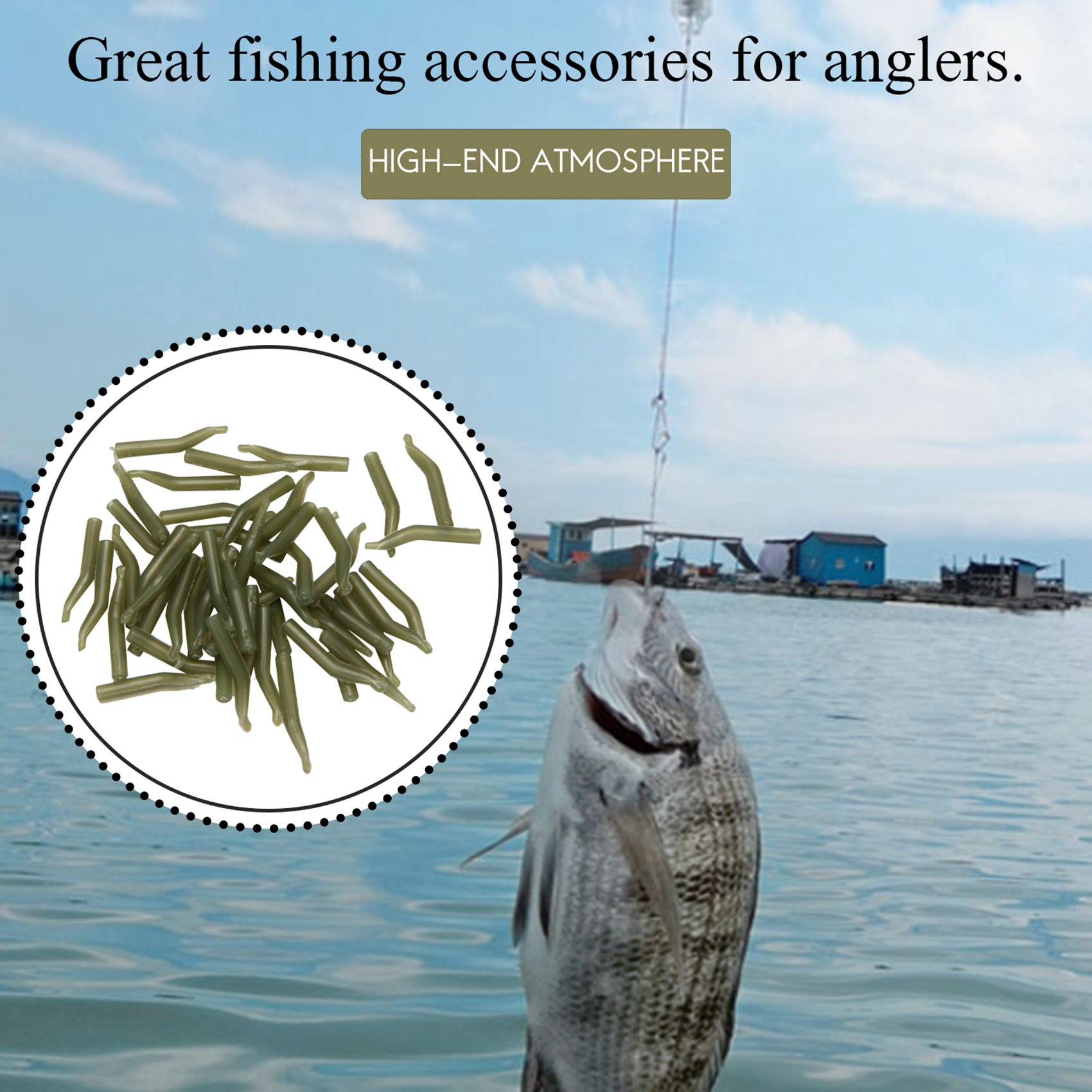 50Pcs/Lot Carp Fishing Hook Sl - Monofilament Line 评论和价格