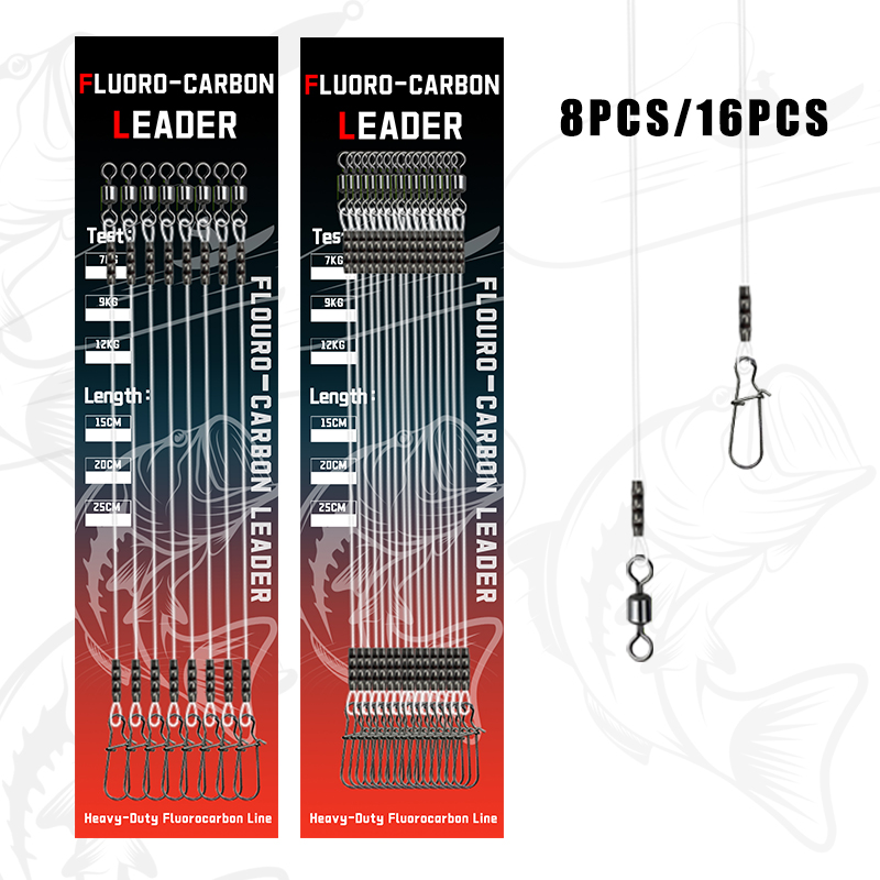 8/16pcs Fluorocarbon Wire Lead - Fluorocarbon Line 评论和价格