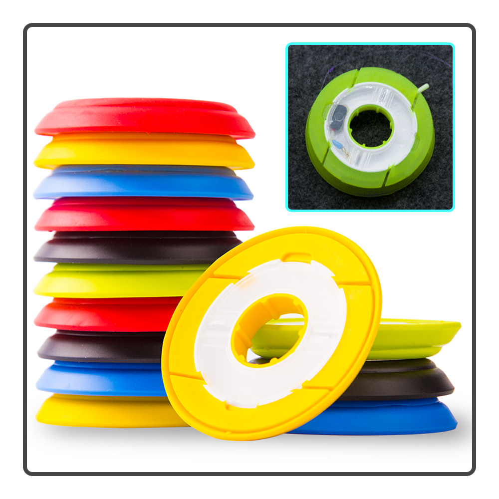 5pcs/lot Color Silicone Storag - Fishing Line Spool 评论和价格